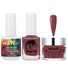 Wave Simplicity 3-In-1 Matching Combo Set / 1 Gel Polish 0.6 oz. + 1 Lacquer 0.5 oz. + 1 Dip Powder 2 oz. / #027 Cherry Cognac - 22700