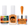 Wave Simplicity 3-In-1 Matching Combo Set / 1 Gel Polish 0.6 oz. + 1 Lacquer 0.5 oz. + 1 Dip Powder 2 oz. / #044 Dark Orange - 22700