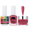 Wave Simplicity 3-In-1 Matching Combo Set / 1 Gel Polish 0.6 oz. + 1 Lacquer 0.5 oz. + 1 Dip Powder 2 oz. / #055 Lipstick Stains - 22700