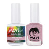 Wave Simplicity Collection 2-In-1 Matching Duo Set / 1 Gel Polish 0.5 oz. + 1 Lacquer 0.5 oz. / #P008 Pink and Wink