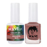 Wave Simplicity Collection 2-In-1 Matching Duo Set / 1 Gel Polish 0.5 oz. + 1 Lacquer 0.5 oz. / #P025 Beige Brown