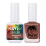 Wave Simplicity Collection 2-In-1 Matching Duo Set / 1 Gel Polish 0.5 oz. + 1 Lacquer 0.5 oz. / #P026 Brown Sugar