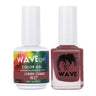 Wave Simplicity Collection 2-In-1 Matching Duo Set / 1 Gel Polish 0.5 oz. + 1 Lacquer 0.5 oz. / #P027 Cherry Cognac