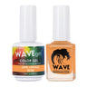 Wave Simplicity Collection 2-In-1 Matching Duo Set / 1 Gel Polish 0.5 oz. + 1 Lacquer 0.5 oz. / #P044 Dark Orange