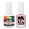 Wave Simplicity Collection 2-In-1 Matching Duo Set / 1 Gel Polish 0.5 oz. + 1 Lacquer 0.5 oz. / #P122 Bubblegum