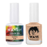 Wave Simplicity Collection 2-In-1 Matching Duo Set / 1 Gel Polish 0.5 oz. + 1 Lacquer 0.5 oz. / #P126 Salmon