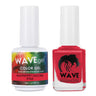 Wave Simplicity Collection 2-In-1 Matching Duo Set / 1 Gel Polish 0.5 oz. + 1 Lacquer 0.5 oz. / #P153 Raspberry Galore