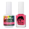 Wave Simplicity Collection 2-In-1 Matching Duo Set / 1 Gel Polish 0.5 oz. + 1 Lacquer 0.5 oz. / #P194 Super Pink