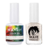 Wave Simplicity Collection 2-In-1 Matching Duo Set / 1 Gel Polish 0.5 oz. + 1 Lacquer 0.5 oz. / #P198 Off White Twinkle