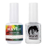 Wave Simplicity Collection 2-In-1 Matching Duo Set / 1 Gel Polish 0.5 oz. + 1 Lacquer 0.5 oz. / #P202 Flashing Blue Lights