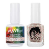Wave Simplicity Collection 2-In-1 Matching Duo Set / 1 Gel Polish 0.5 oz. + 1 Lacquer 0.5 oz. / #P204 Dip N' Dots
