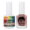 Wave Simplicity Collection 2-In-1 Matching Duo Set / 1 Gel Polish 0.5 oz. + 1 Lacquer 0.5 oz. / #P207 Rose Gold Glint