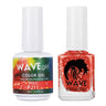 Wave Simplicity Collection 2-In-1 Matching Duo Set / 1 Gel Polish 0.5 oz. + 1 Lacquer 0.5 oz. / #P211 Bright Lava