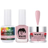 Wave Simplicity Collection 3-In-1 Matching Combo Set / 1 Gel Polish 0.5 oz. + 1 Lacquer 0.5 oz. + 1 Dip Powder 2 oz. / #P001 Soft and Sweet