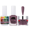 Wave Simplicity Collection 3-In-1 Matching Combo Set / 1 Gel Polish 0.5 oz. + 1 Lacquer 0.5 oz. + 1 Dip Powder 2 oz. / #P015 Dark Danish