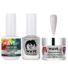 Wave Simplicity Collection 3-In-1 Matching Combo Set / 1 Gel Polish 0.5 oz. + 1 Lacquer 0.5 oz. + 1 Dip Powder 2 oz. / #P094 Frosty Snow