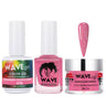 Wave Simplicity Collection 3-In-1 Matching Combo Set / 1 Gel Polish 0.5 oz. + 1 Lacquer 0.5 oz. + 1 Dip Powder 2 oz. / #P096 Strawberry Banana Swirl