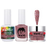 Wave Simplicity Collection 3-In-1 Matching Combo Set / 1 Gel Polish 0.5 oz. + 1 Lacquer 0.5 oz. + 1 Dip Powder 2 oz. / #P101 Lent Reflection