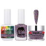 Wave Simplicity Collection 3-In-1 Matching Combo Set / 1 Gel Polish 0.5 oz. + 1 Lacquer 0.5 oz. + 1 Dip Powder 2 oz. / #P107 Disco Party