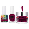 Wave Simplicity Collection 3-In-1 Matching Combo Set / 1 Gel Polish 0.5 oz. + 1 Lacquer 0.5 oz. + 1 Dip Powder 2 oz. / #P158 Dark Raspberry