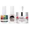 Wave Simplicity Collection 3-In-1 Matching Combo Set / 1 Gel Polish 0.5 oz. + 1 Lacquer 0.5 oz. + 1 Dip Powder 2 oz. / #P198 Off White Twinkle