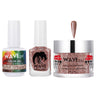 Wave Simplicity Collection 3-In-1 Matching Combo Set / 1 Gel Polish 0.5 oz. + 1 Lacquer 0.5 oz. + 1 Dip Powder 2 oz. / #P207 Rose Gold Glint