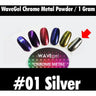 WaveGel Chrome Metal Powder - #01 Silver / 1 Gram