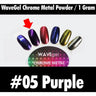 WaveGel Chrome Metal Powder - #06 Purple / 1 Gram