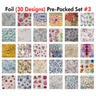 WaveGel Foil - 30 Pre-Packed Foil Designs #3 - GET 1 FREE BLINK GEL