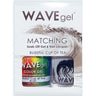 WaveGel Matching Soak Off Gel Polish & Nail Lacquer - BLISSFUL CUP OF TEA W183 / 0.5 oz. Each