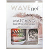 WaveGel Matching Soak Off Gel Polish & Nail Lacquer - Costa Rica Paradise Collection - FASHIONISTA / 0.5 oz. Each