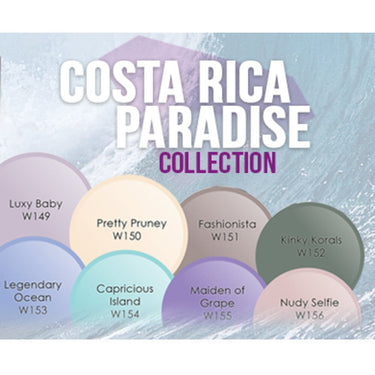WaveGel Matching Soak Off Gel Polish & Nail Lacquer - Costa Rica Paradise Collection - KINKY KORALS / 0.5 oz. Each