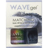WaveGel Matching Soak Off Gel Polish & Nail Lacquer - Costa Rica Paradise Collection - LEGENDARY OCEAN / 0.5 oz. Each