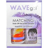 WaveGel Matching Soak Off Gel Polish & Nail Lacquer - Costa Rica Paradise Collection - MAIDEN OF GRAPE / 0.5 oz. Each