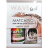 WaveGel Matching Soak Off Gel Polish & Nail Lacquer - Costa Rica Paradise Collection - NUDY SELFIE / 0.5 oz. Each