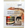 WaveGel Matching Soak Off Gel Polish & Nail Lacquer - Costa Rica Paradise Collection - PRETTY PRUNEY / 0.5 oz. Each