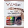 WaveGel Matching Soak Off Gel Polish & Nail Lacquer - PRETTY POLYNESIAN W178 / 0.5 oz. Each