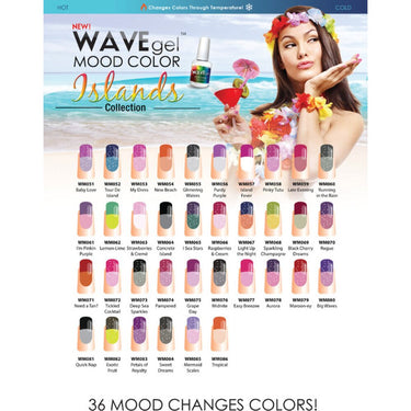 WaveGel Mood Color Soak Off Gel Polish - Petal by Petal / 0.5 oz.