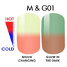 WaveGel MOOD Glow in the Dark Soak Off Gel Polish - #M & G01 / 0.5 oz.