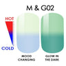 WaveGel MOOD Glow in the Dark Soak Off Gel Polish - #M & G02 / 0.5 oz.