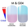 WaveGel MOOD Glow in the Dark Soak Off Gel Polish - #M & G04 / 0.5 oz.