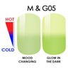 WaveGel MOOD Glow in the Dark Soak Off Gel Polish - #M & G05 / 0.5 oz.