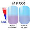 WaveGel MOOD Glow in the Dark Soak Off Gel Polish - #M & G06 / 0.5 oz.