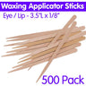 Waxing Applicator Sticks - Eye/Lip - 3.5"L / 500 Pack