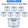 Waxness Azulene Soft Wax Tin / Case = 14 oz. - 397 grams per Can X 8 Cans