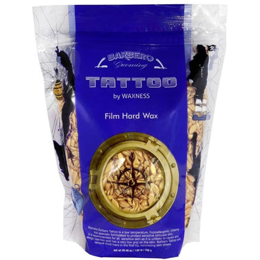 Waxness Barbero Tattoo Hypoallergenic Gold Film Hard Wax Beads - Made in Italy / 1.65 lbs. - 750 grams Eax X 4 Bags = 6.6 lbs.