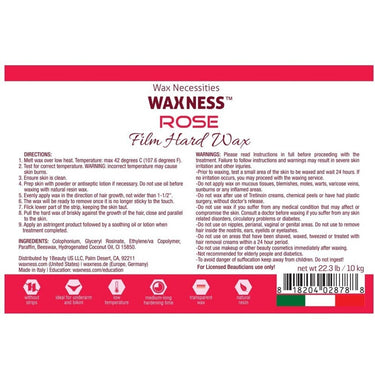 Waxness Film Rose Hard Wax Beads - Made in Italy / Bulk 22 lbs. - 10 kg.