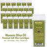 Waxness Olive Oil Soft Wax Cartridge / Case = (24) Cartridges - 3.38 oz. - 100 grams Each