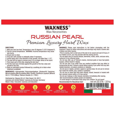 Waxness Premium Polymer Luxury Hard Wax Beads Russian Pearl - Made in Italy / Bulk 22 lbs. - 10 kg.
