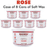 Waxness Rose Soft Wax / Case = 14 oz. - 397 grams per Can X 8 Cans